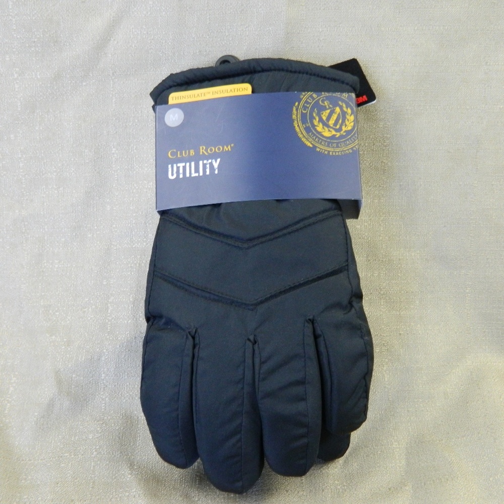 Men's Club Room Utility Winter Gloves - Medium NWT